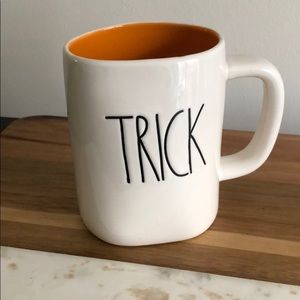 RAE DUNN 2 sided trick/treat mug *defect*